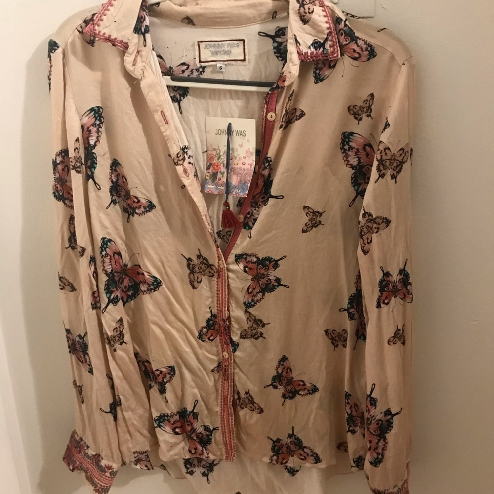 Johnny Was butterfly top